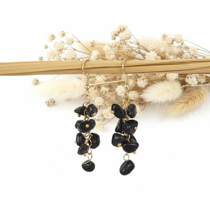 Onyxstenörhängen för wholesale av Produtos Namasté