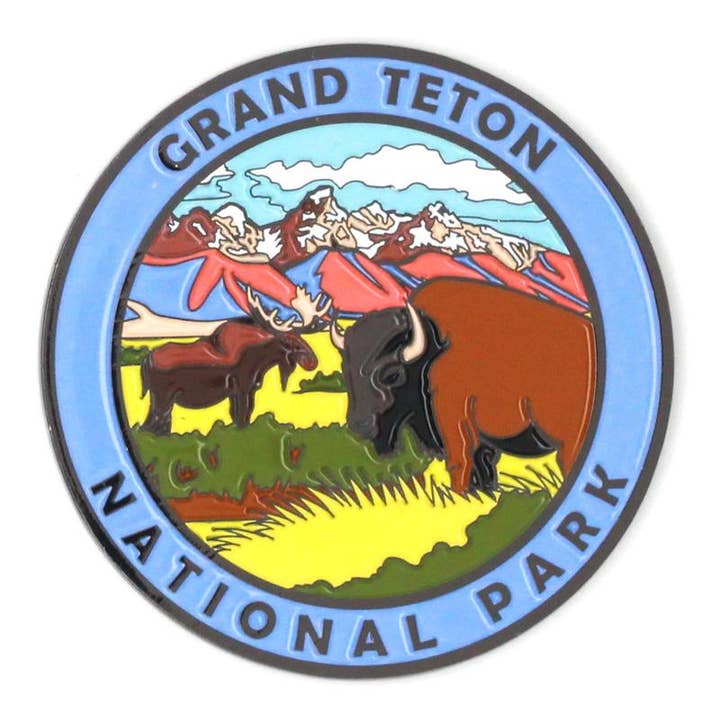 Aimant de collection représentant la faune du Parc national de Grand Teton pour la vente par Cre8Travel