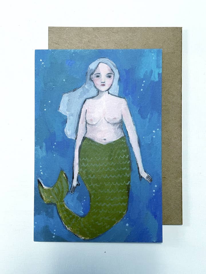 Delphine - greeting card for wholesale by Amanda Blake