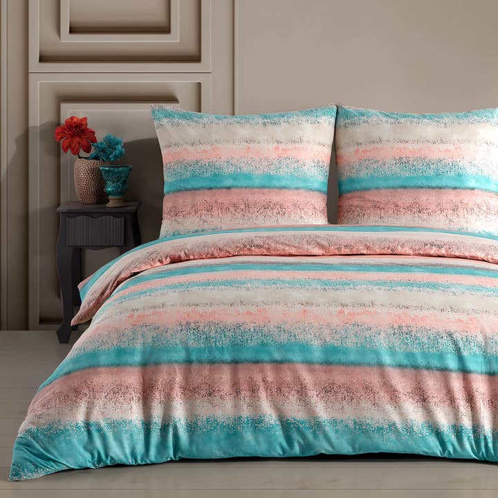 Ropa de cama Renforcé "Belissen", 100% algodón, cremallera, funda de almohada de 80x80 cm para venta al por mayor de Buymax