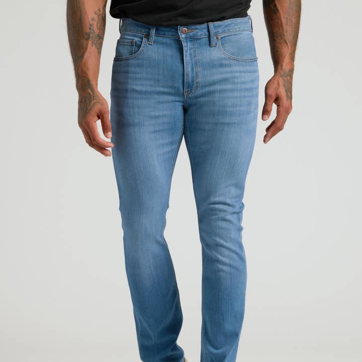 Medium Indigo Wash Slim Comfort Stretch Jeans for wholesale by True Classic