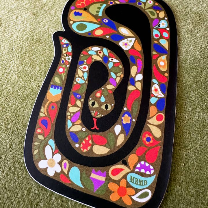 MBMB - Wholesale Sticker - Scandi Snake- weatherproof sticker