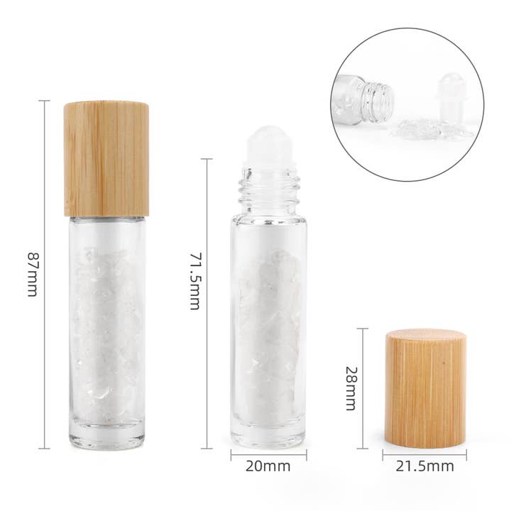 Ancient Wisdom - Wholesale Essential Oil Roll-On - Red Jasper Gemstone Essential Oil Roll-On Bottle