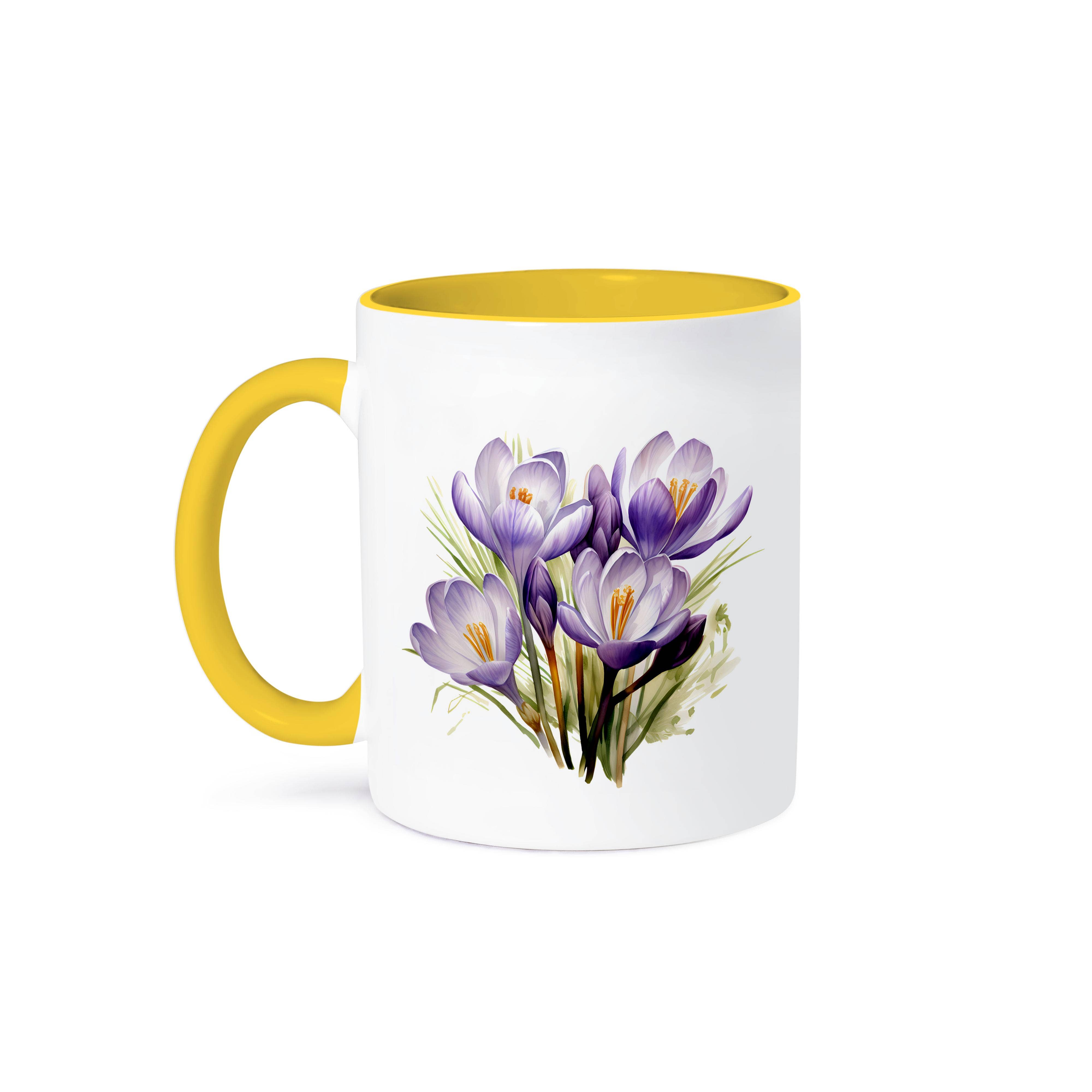 3dRose - Wholesale Coffee Mug - 3dRose, Pretty Purple Crocus Flower Illustration, Mug0