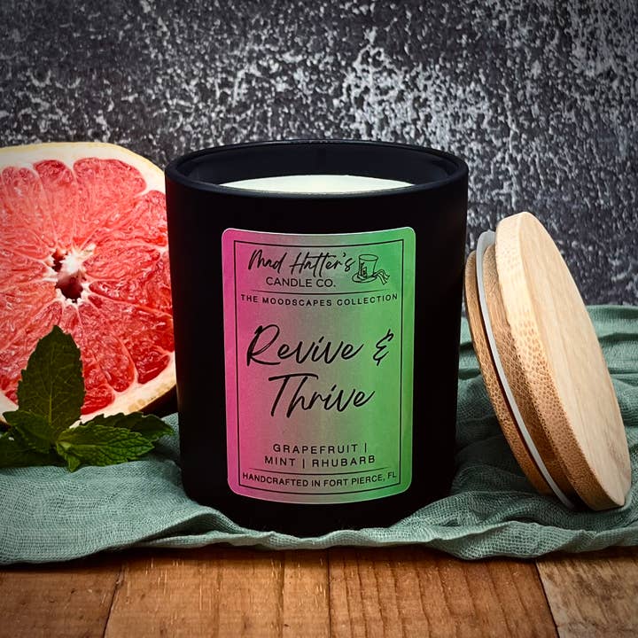 Revive & Thrive Scented Candle | Grapefruit Mint | Energize and other Purchase Wholesale revive and thrive thrift. Free Returns & Net 60 Terms on Faire trending on Faire.
