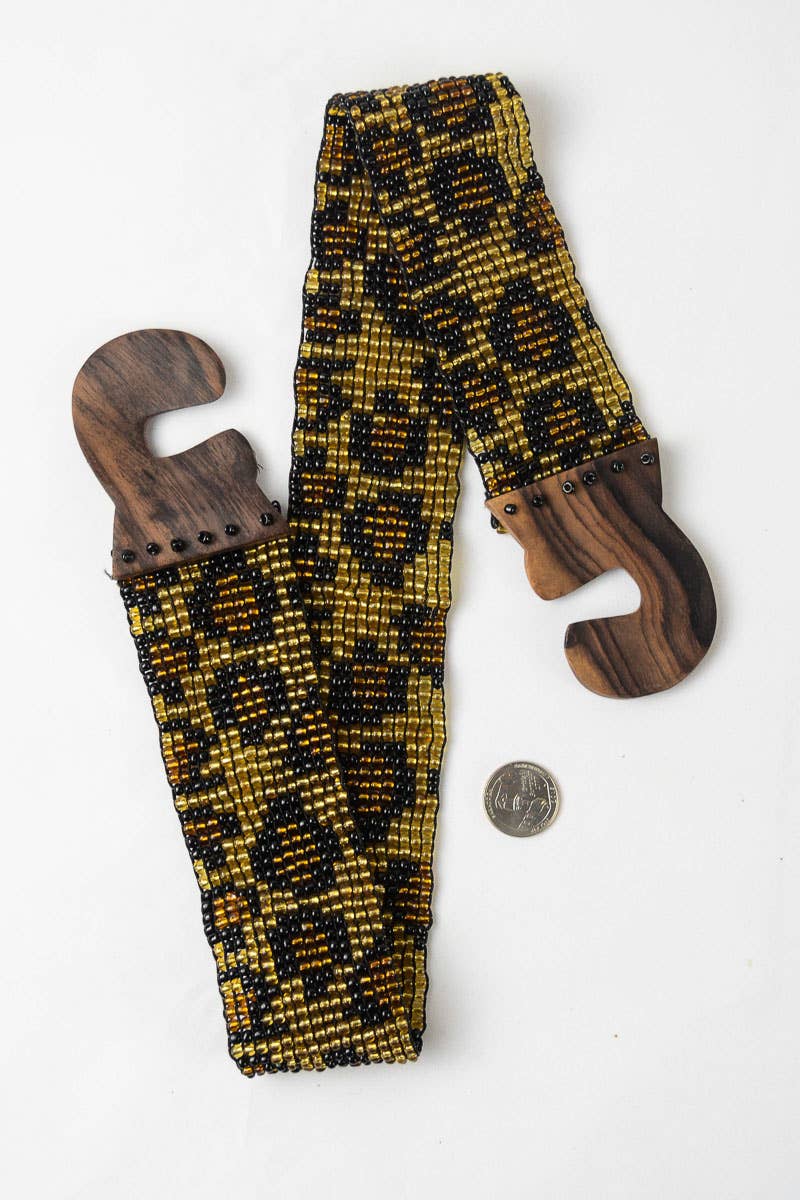 Leopard Beaded Belt for wholesale on Faire1