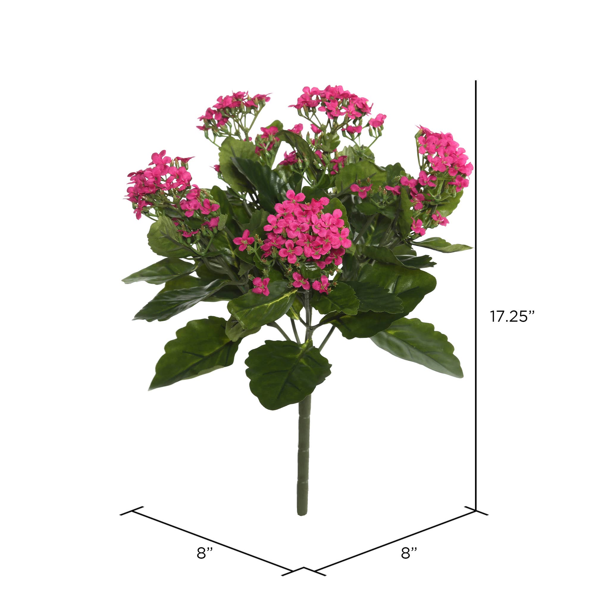 Vickerman 17.25" Artificial Hot Pink Kalanchoe Bush. for wholesale on Faire2