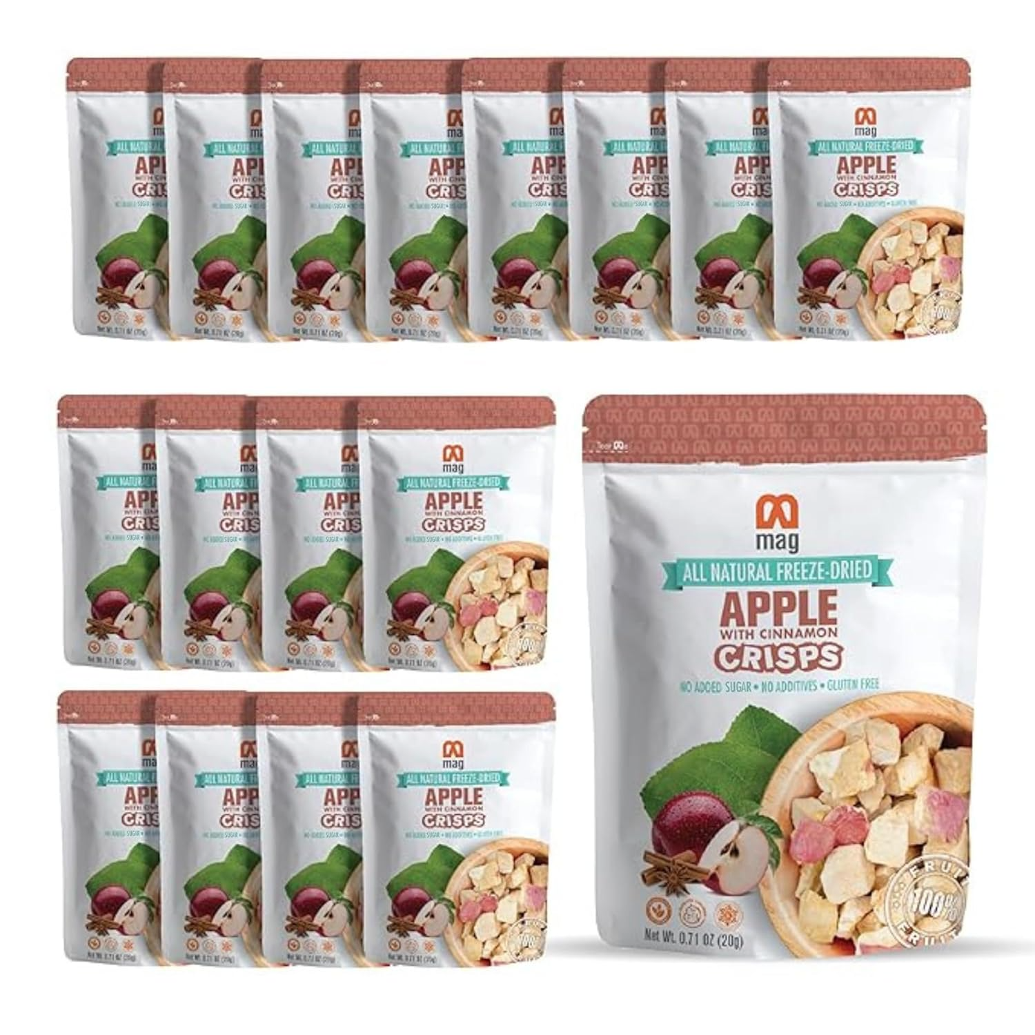 MAG - Wholesale Dried/Dehydrated Fruit - MAG Freeze Dried Fruit Snacks Apple Cinnamon Slices Dried8
