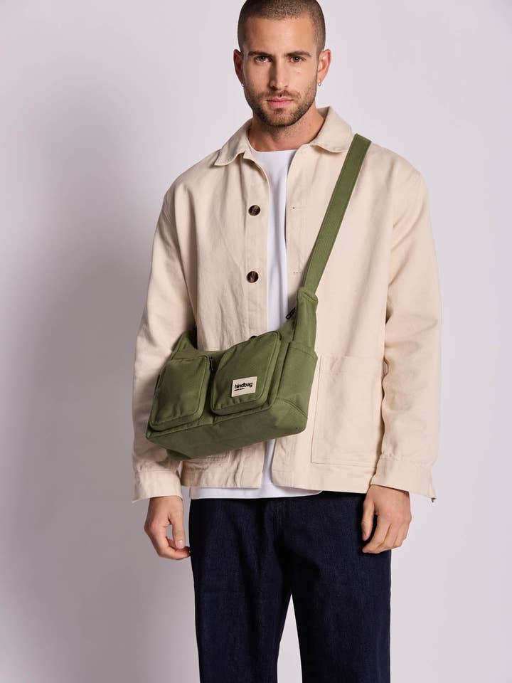 Emile Olive MultiPocket Bag for wholesale by Hindbag