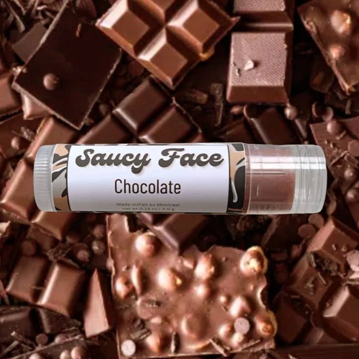 Chocolate Lip Balm for wholesale by Saucy Face Lip Co.