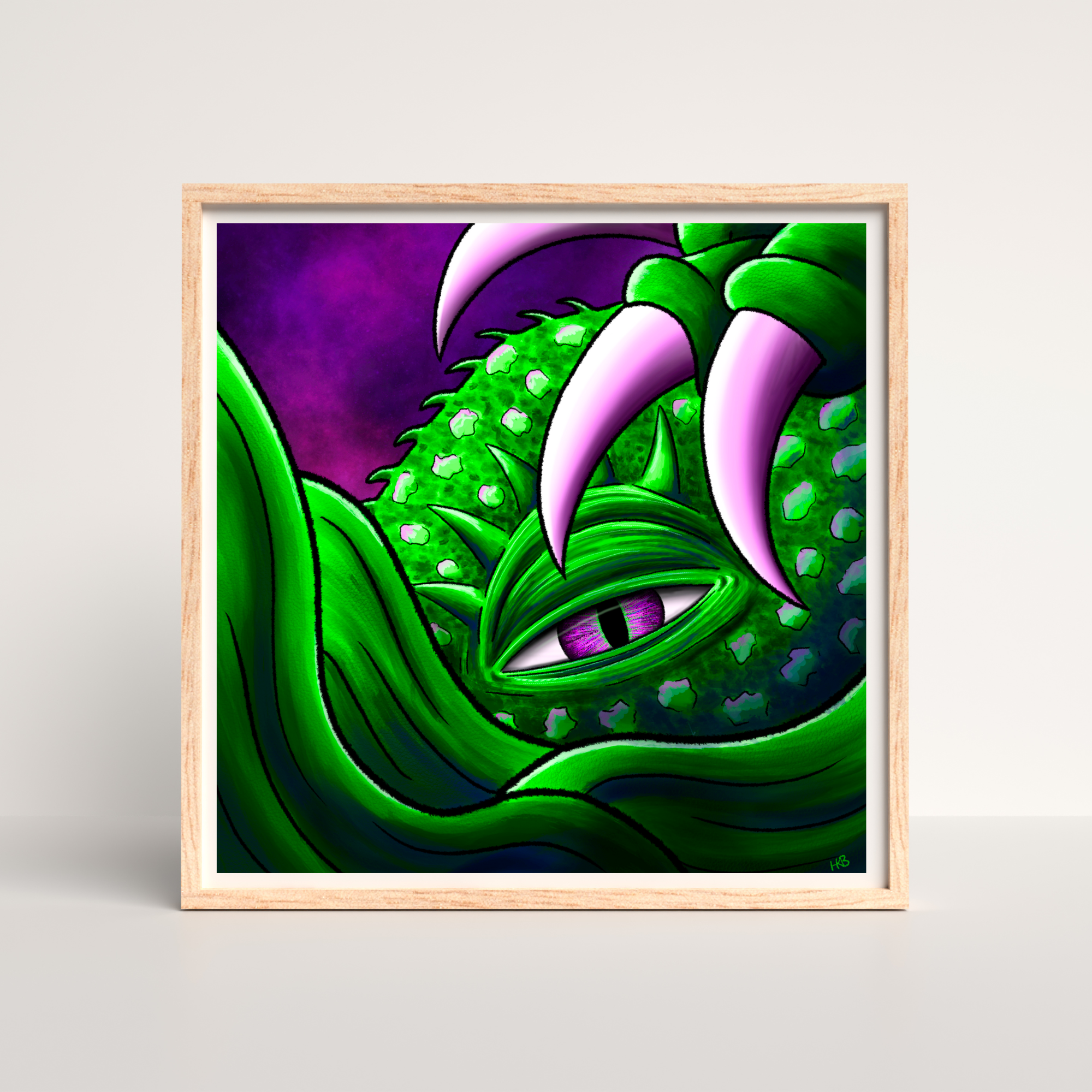 Hannah Kate Makes - Wholesale Art Print - Hibernate Art Print - Creepy Sea Creature11