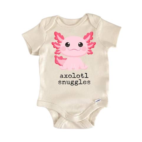 Axolotl Lizard Reptile - Baby Boy Girl Clothes Infant Bodysuit Funny Cute Newborn for wholesale by North Fork Forager LLC