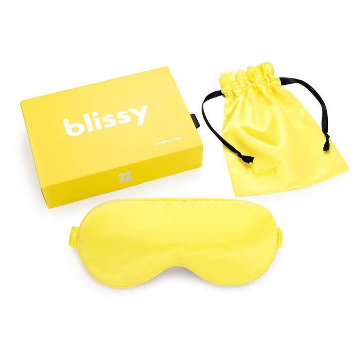 Sleep Mask - Sunshine Yellow for wholesale by Blissy
