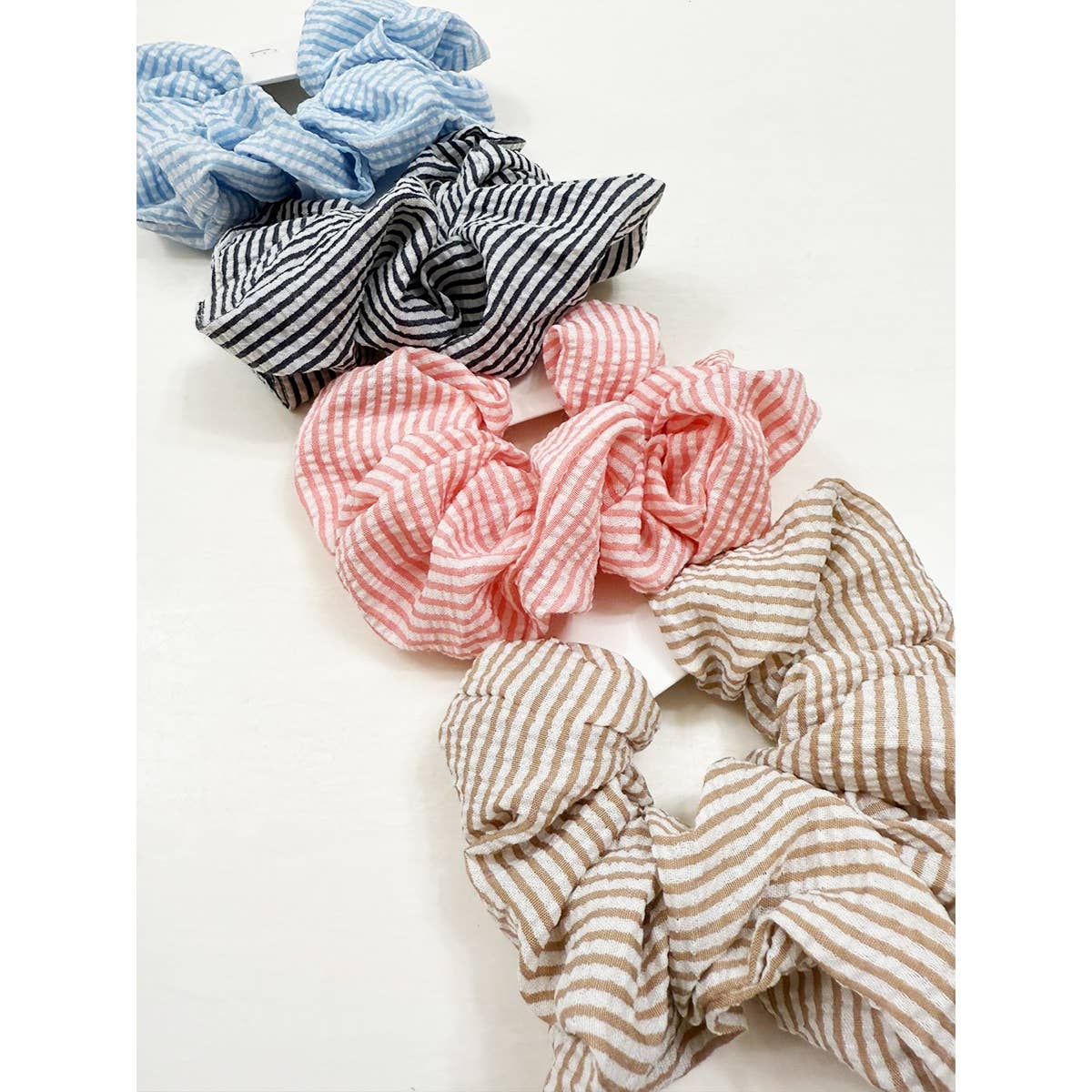 MIX COLOR Stripe Pattern Large Scrunchie for wholesale on Faire6