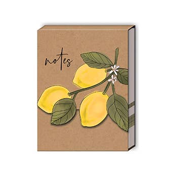 Kelly Green Pocket Notepad -ORCHARD LEMONS for wholesale by Punch Studio
