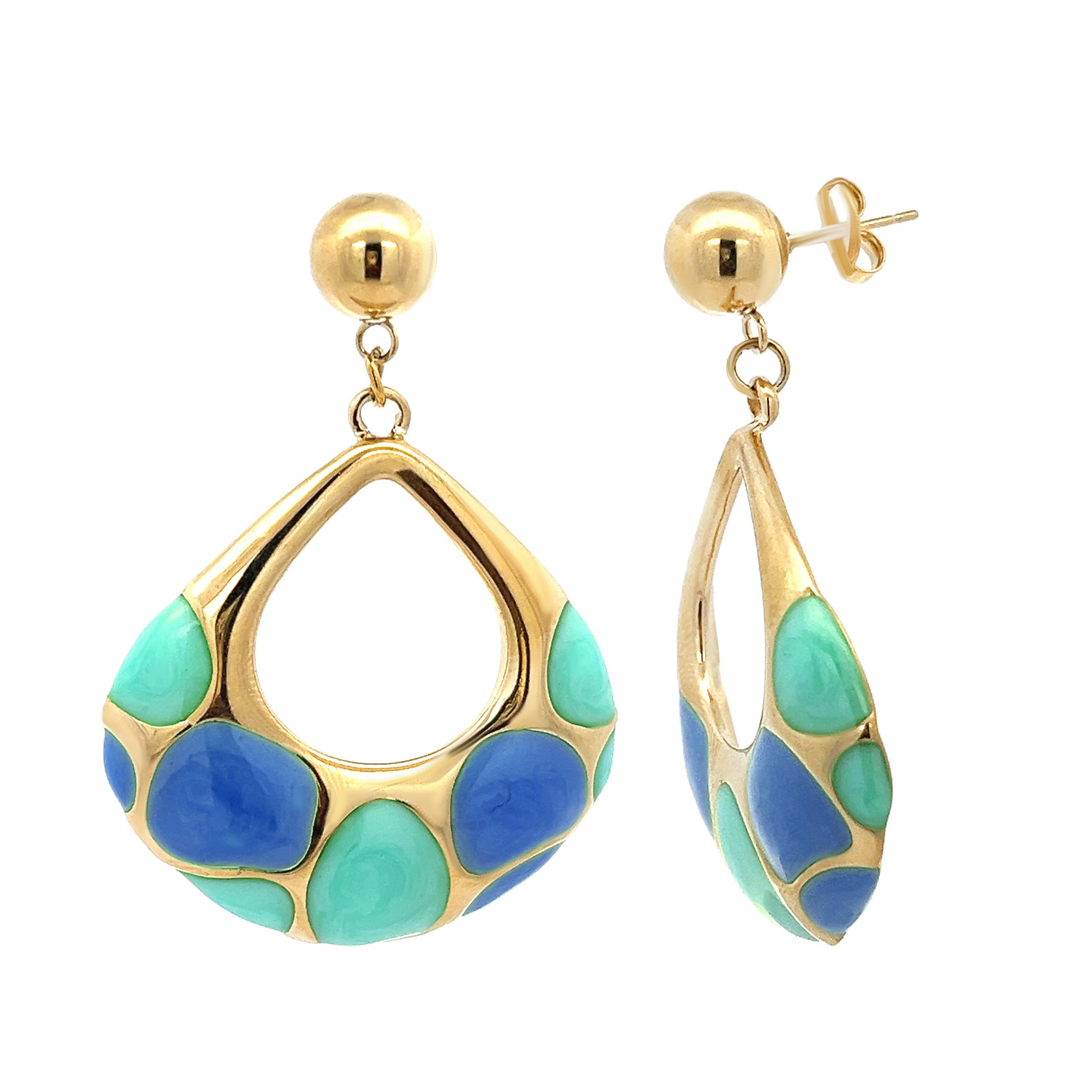 AMORINO SRL – Brincos de argola por atacado – Brinco Concha de Tartaruga - PC23784E9942