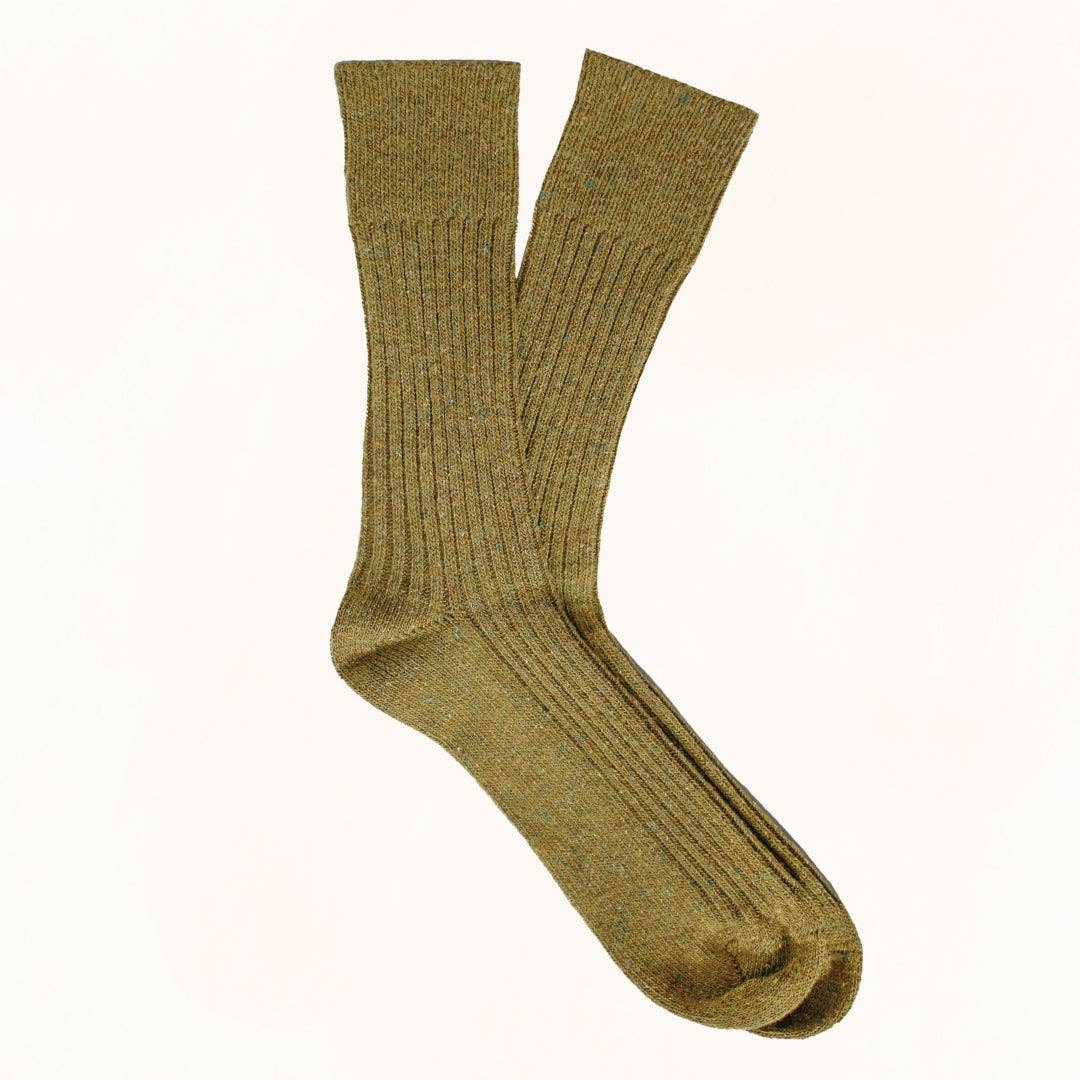 KLUE - Wholesale Socks - Unisex - KLUE Silk and Wool DUST STAR socks | Khaki2