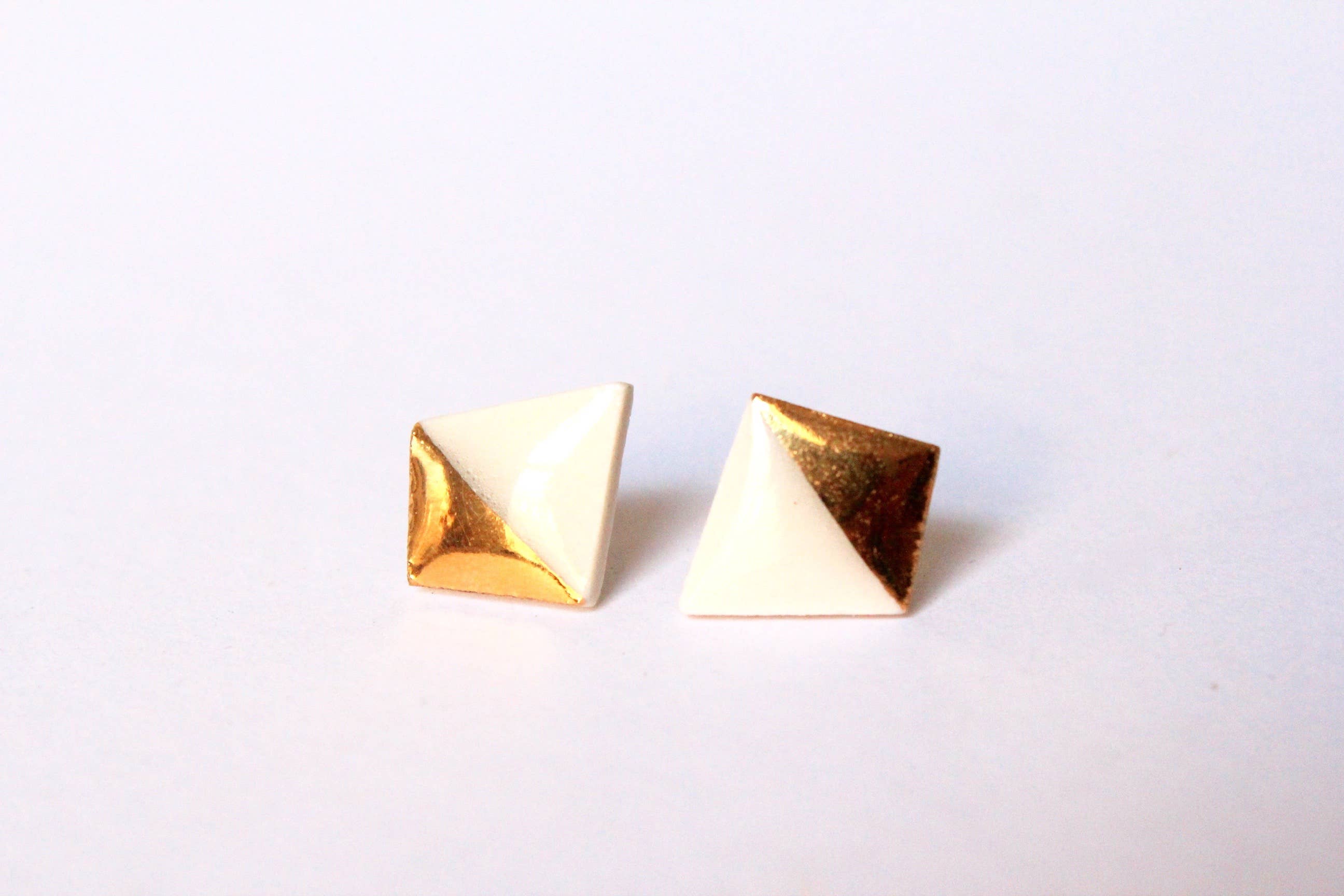 Mier Luo – wholesale Solitärörhängen – Guld doppade geometriska dubbar0