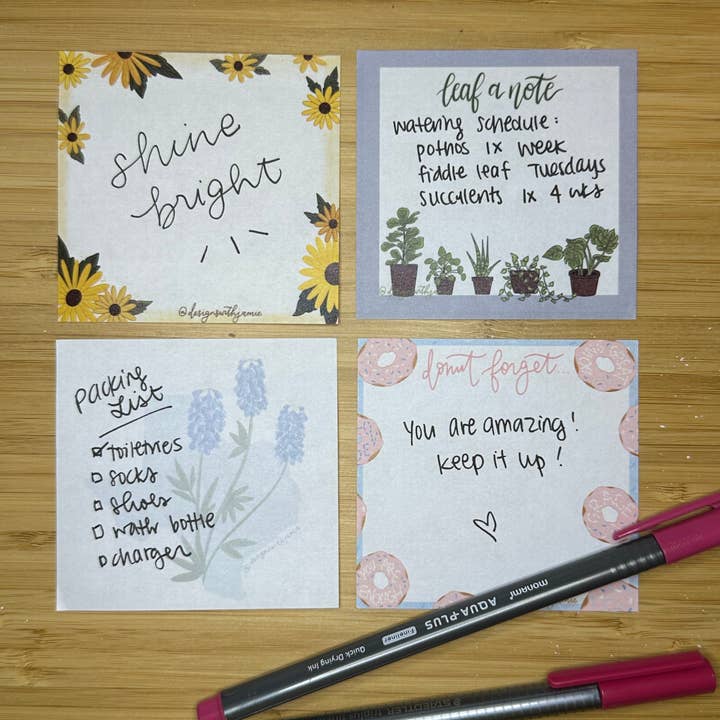 Designs with Jamie - Venta al por mayor Notas adhesivas - Notas adhesivas Leaf a Note2