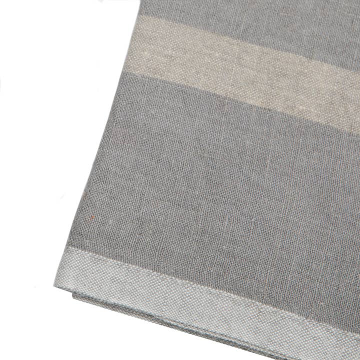 Caravan Home - Wholesale Tea Towel - Laundered Linen Grey/Natural Towels 20x30 - Set of 21