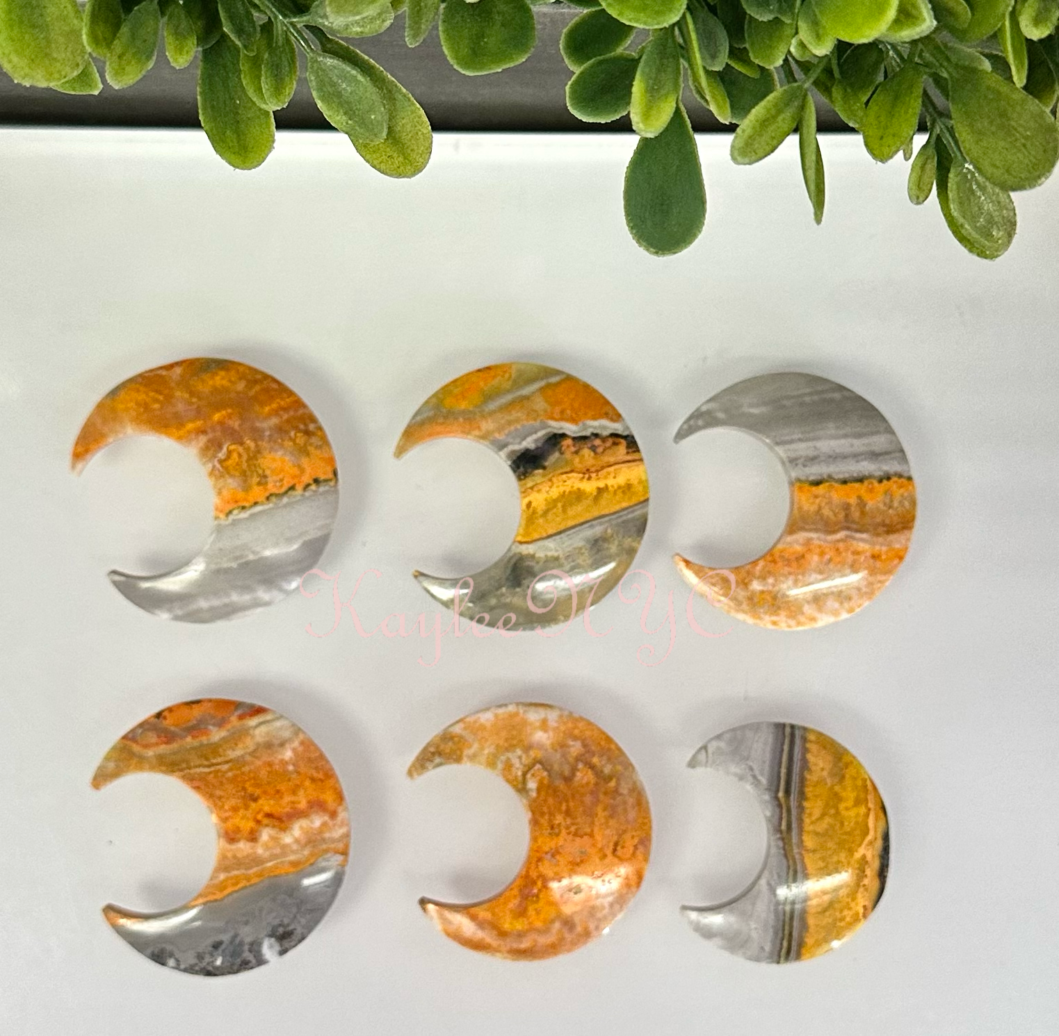 KayleeNYC - Wholesale Spiritual Stone/Crystal - Natural Bumblebee Jasper Moons Crystals1