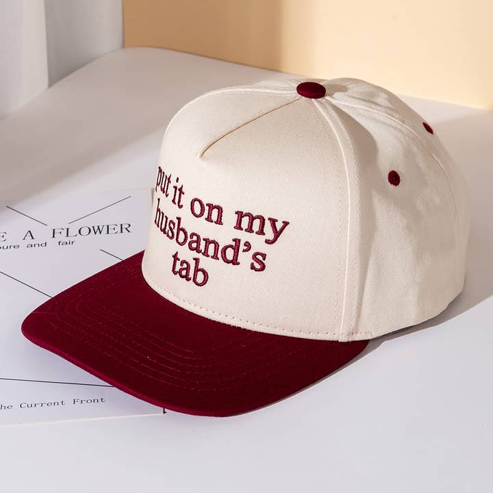 Sensibling Corp. - Wholesale Baseball Cap - Women's - PUT IT ON MY HUSBANDS TAB Embroidered Baseball Cap11