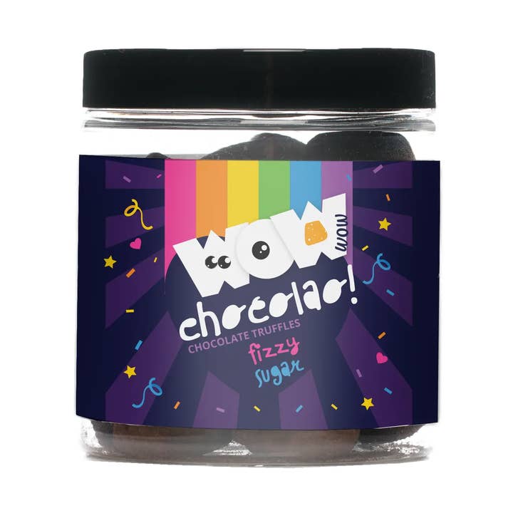 WOW Chocolao! - UK Warehouse - Venta al por mayor Dulces con chocolate - Popping Candy, trufas de chocolate para el mes del orgullo, tarro de regalo de 130 g0