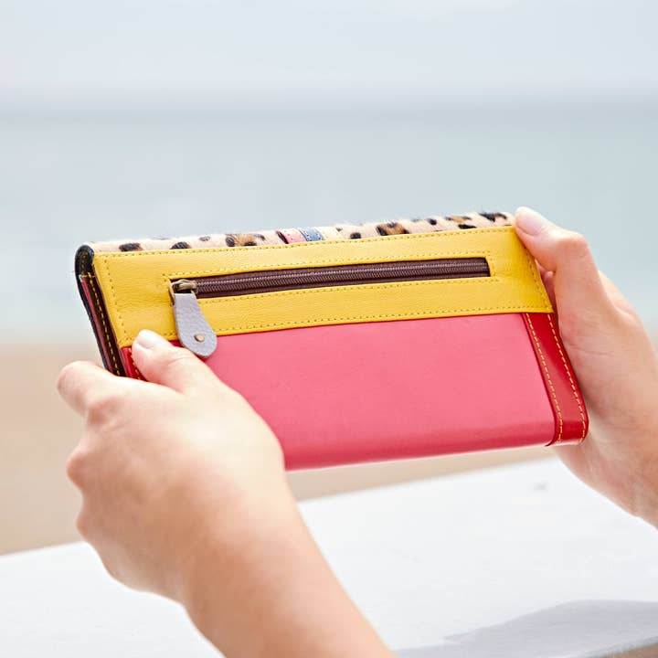 The Paper High Gift Company Limited - Venta al por mayor Cartera - Mujer - Bolso de mano de piel reciclada multicolor, hecho a mano