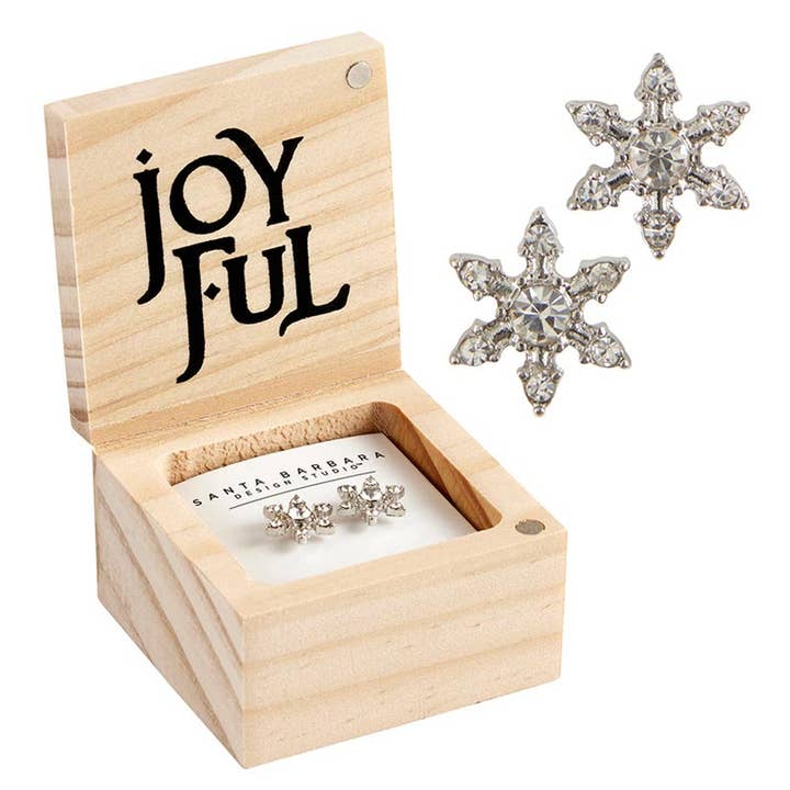 Santa Barbara Design Studio by Creative Brands - Wholesale Stud/Post Earrings - Treasure Box Earrings - Joyful