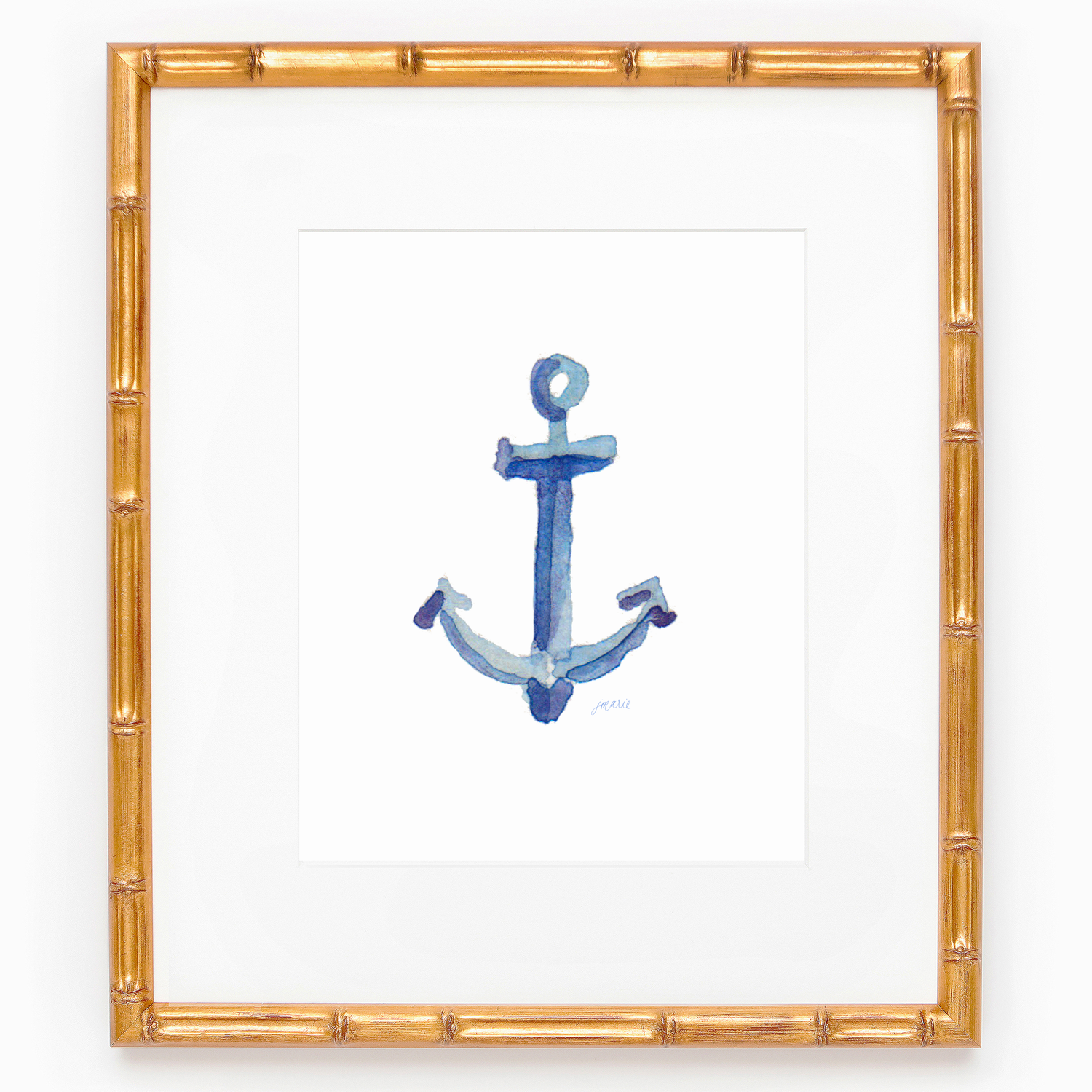 Simply Jessica Marie – Großhandel Kunstdruck – Aquarell-Kunstdruck mit nautischem Anker0