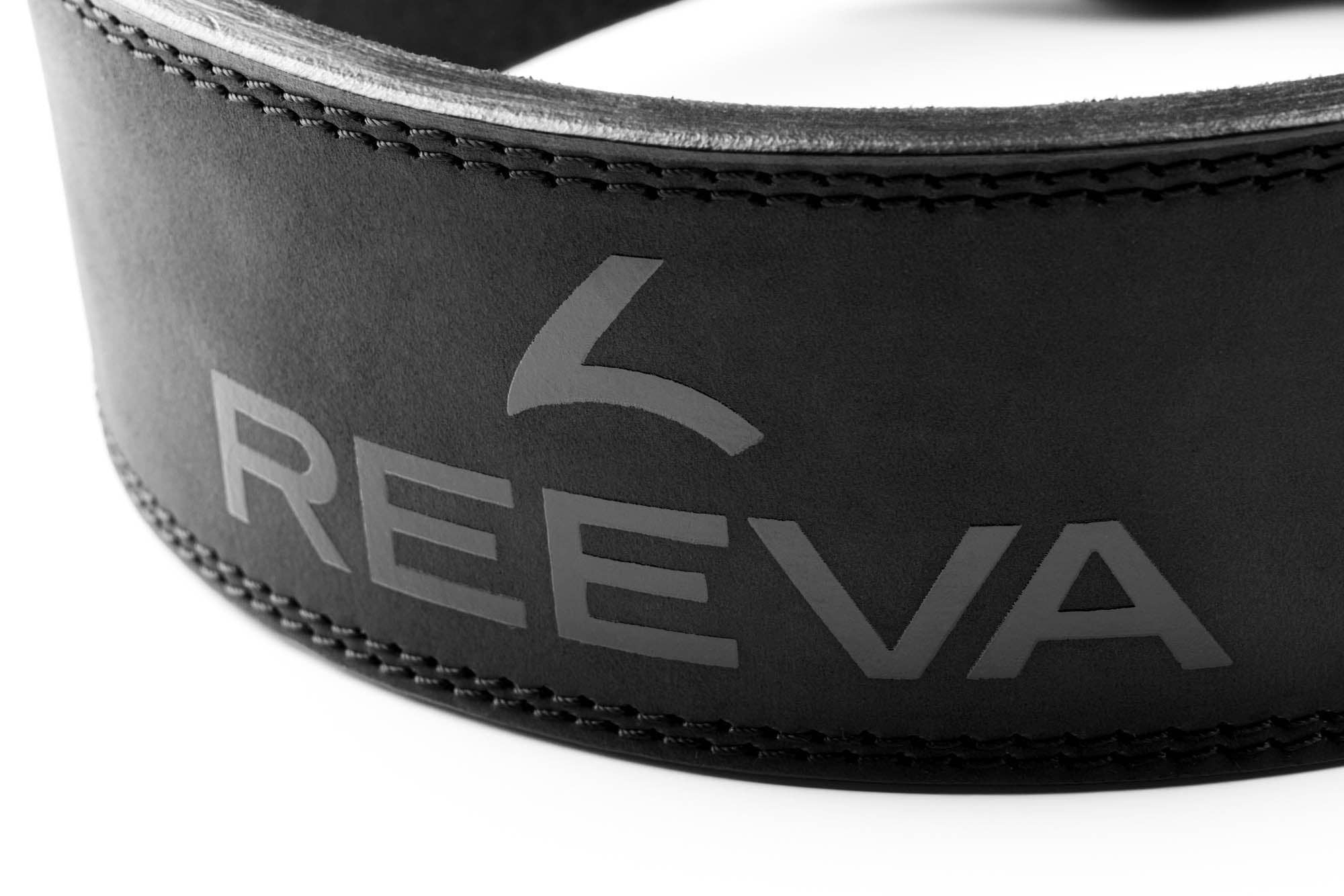 Reeva Europe - Vente Équipement de fitness - Ceinture d'haltérophilie en cuir noir1