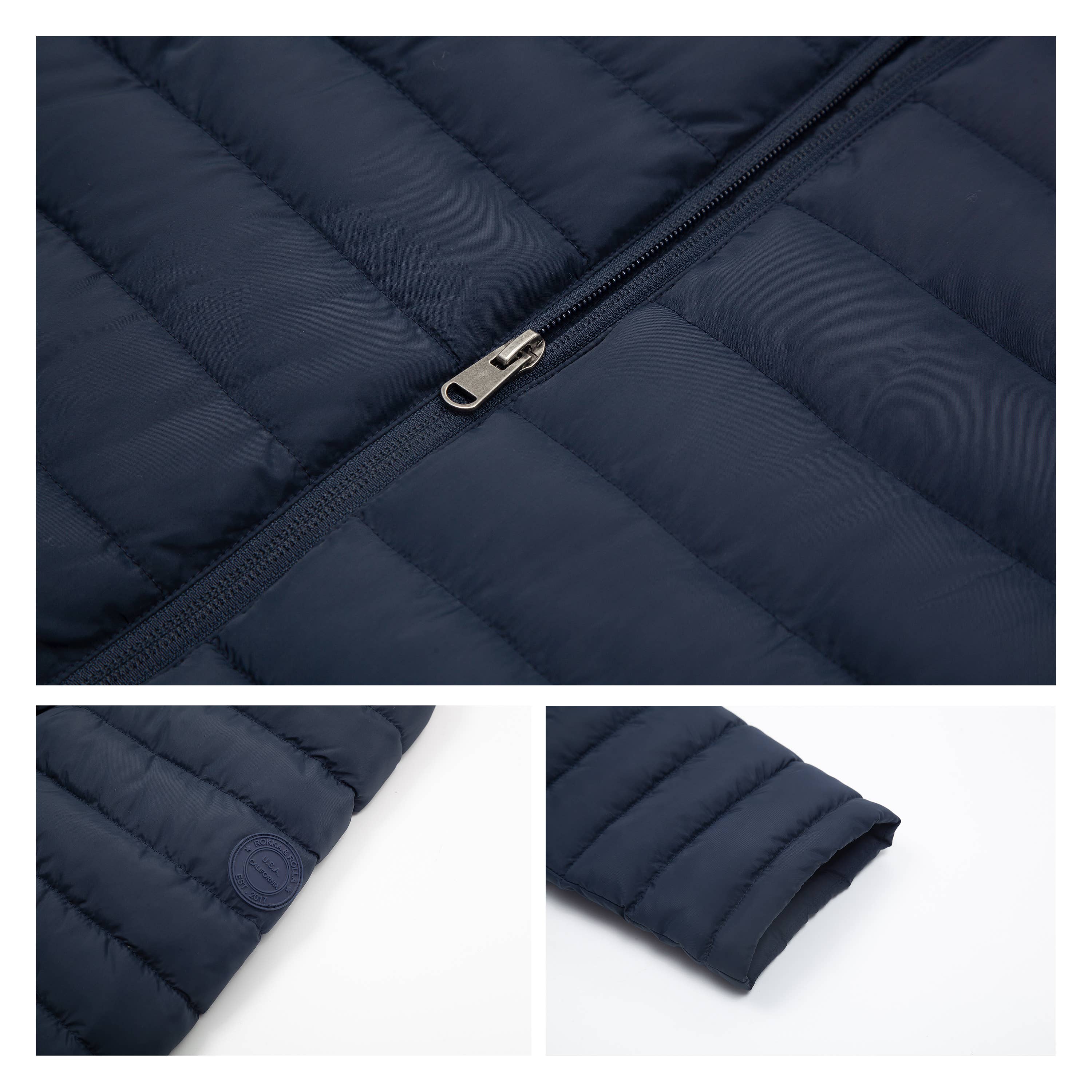 Rokka & Rolla - Wholesale Puffer Jacket - Men's - Men's Midweight Puffer Jacket Hooded Coat21