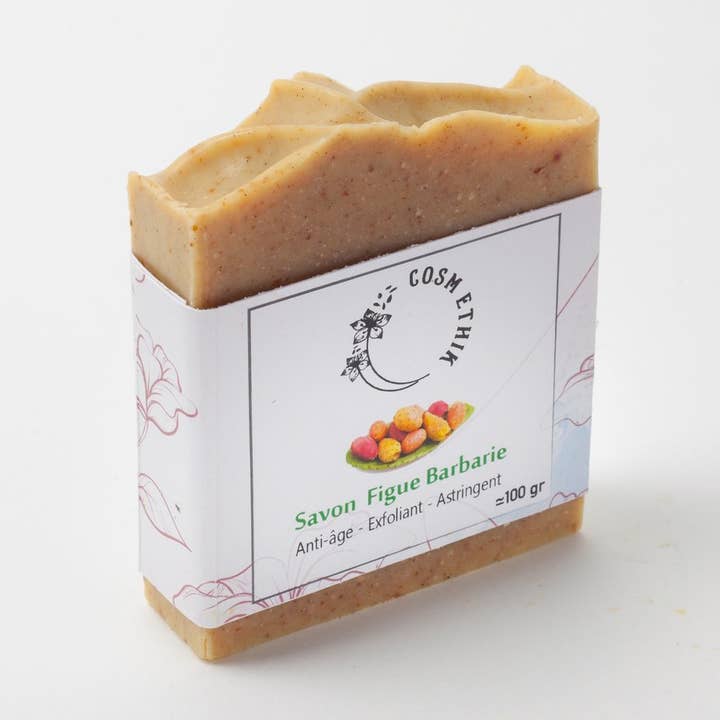 Vegan solid soap with fig seed oil for wholesale by Cosmethik