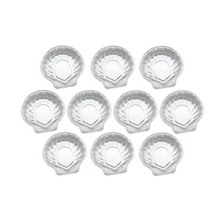 Fackelmann - Wholesale Disposable Plate - Set of 10 Fackelmann aluminum scallop dishes