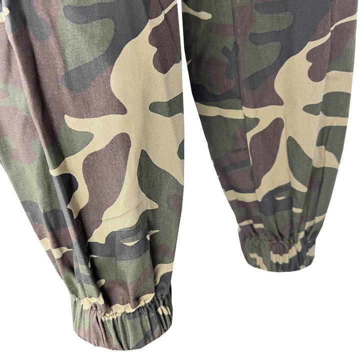 green Streetwear Loose camouflage overalls for wholesale on Faire10