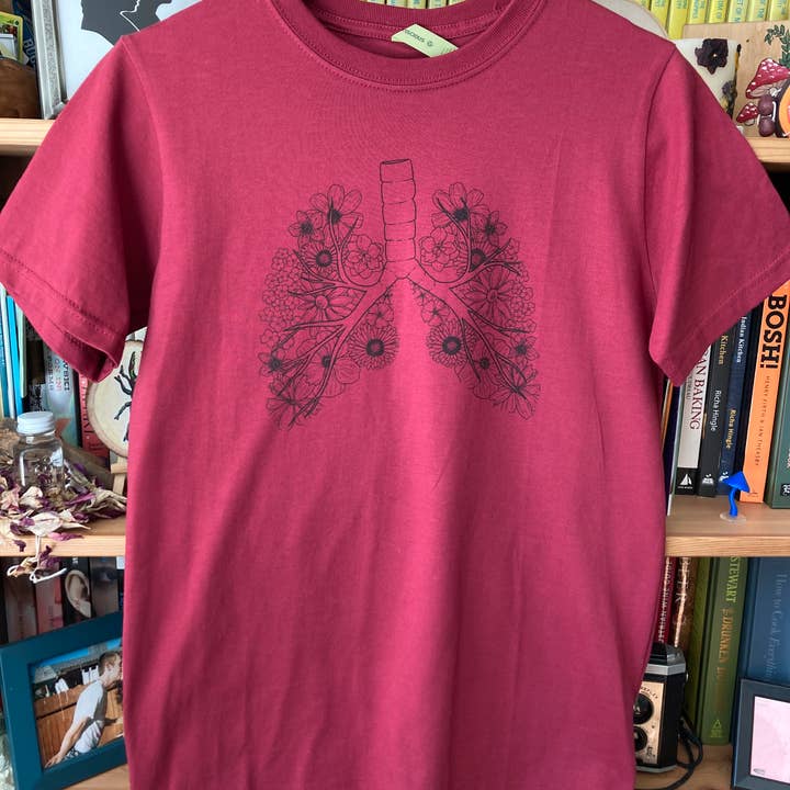 Floral Lungs Shirt for wholesale by Owlhaired Designs
