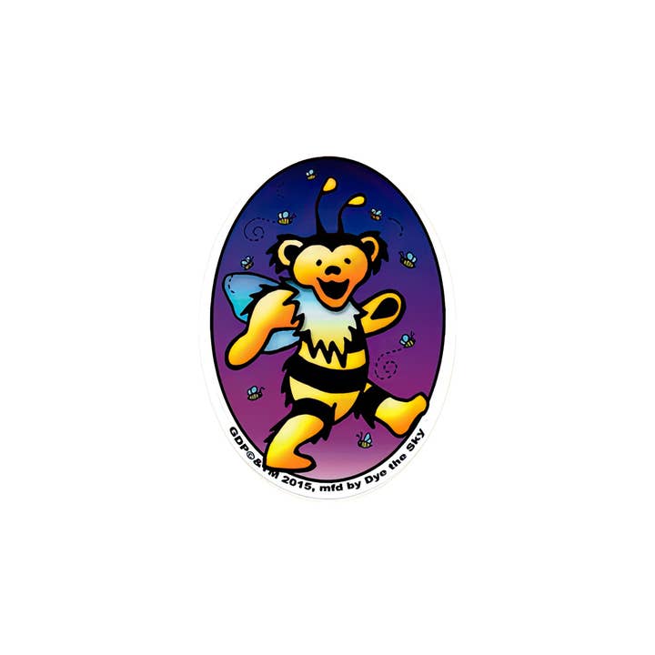 Gypsy Rose - Wholesale Sticker - Grateful Dead Bumble Bee Dancing Bear Sticker