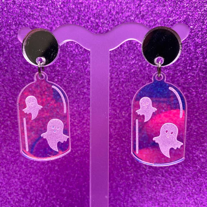 Iridescent Bell Jar Ghosties for wholesale by Garbage Humans