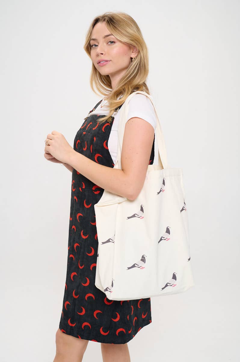 SM WARDROBE - Vendita all'ingrosso Borsa tote - Donna - BORSA TOTE CON STAMPA PICCIONE5