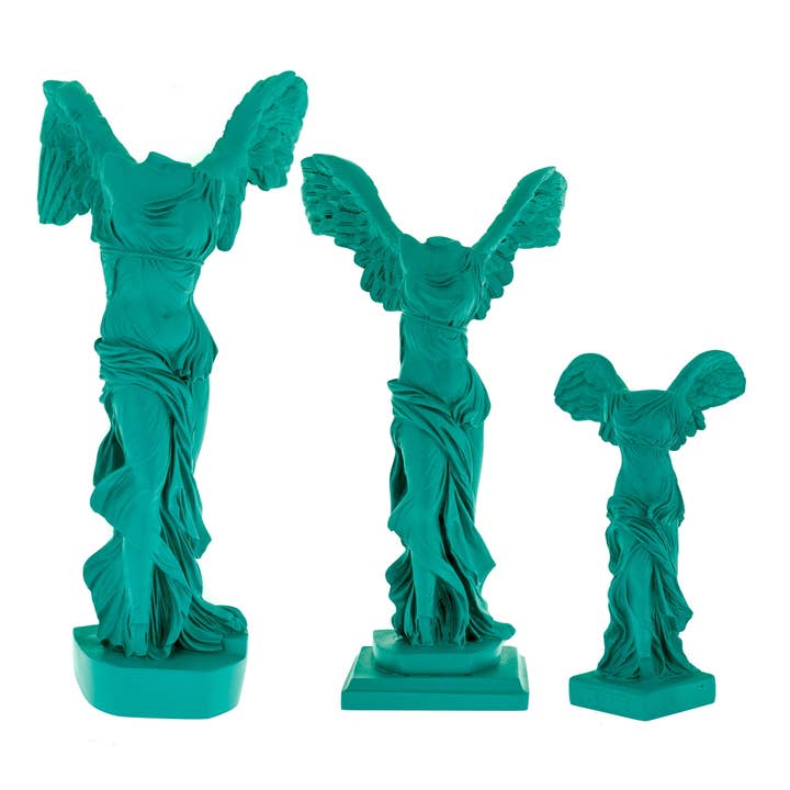ARTIA LTD – Engroshandel Skulptur – Sejr - Nike Winged Gudinde Samothrace 30cm Grøn Farve