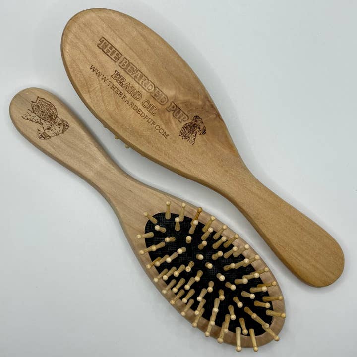 TBP Wooden Bristle Brush for wholesale by The Bearded Pup