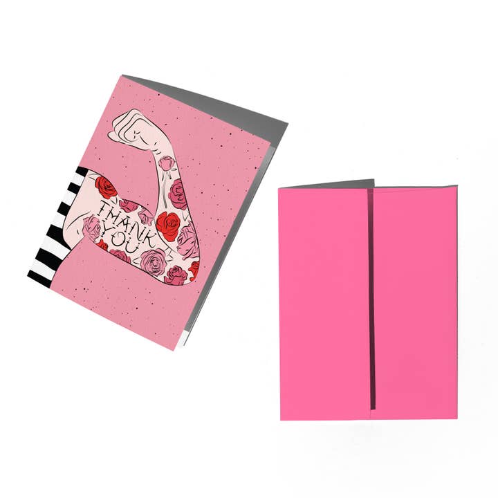 Boss Dotty Paper Co. - Wholesale Thank You Card - Tattoo Thank You Card1