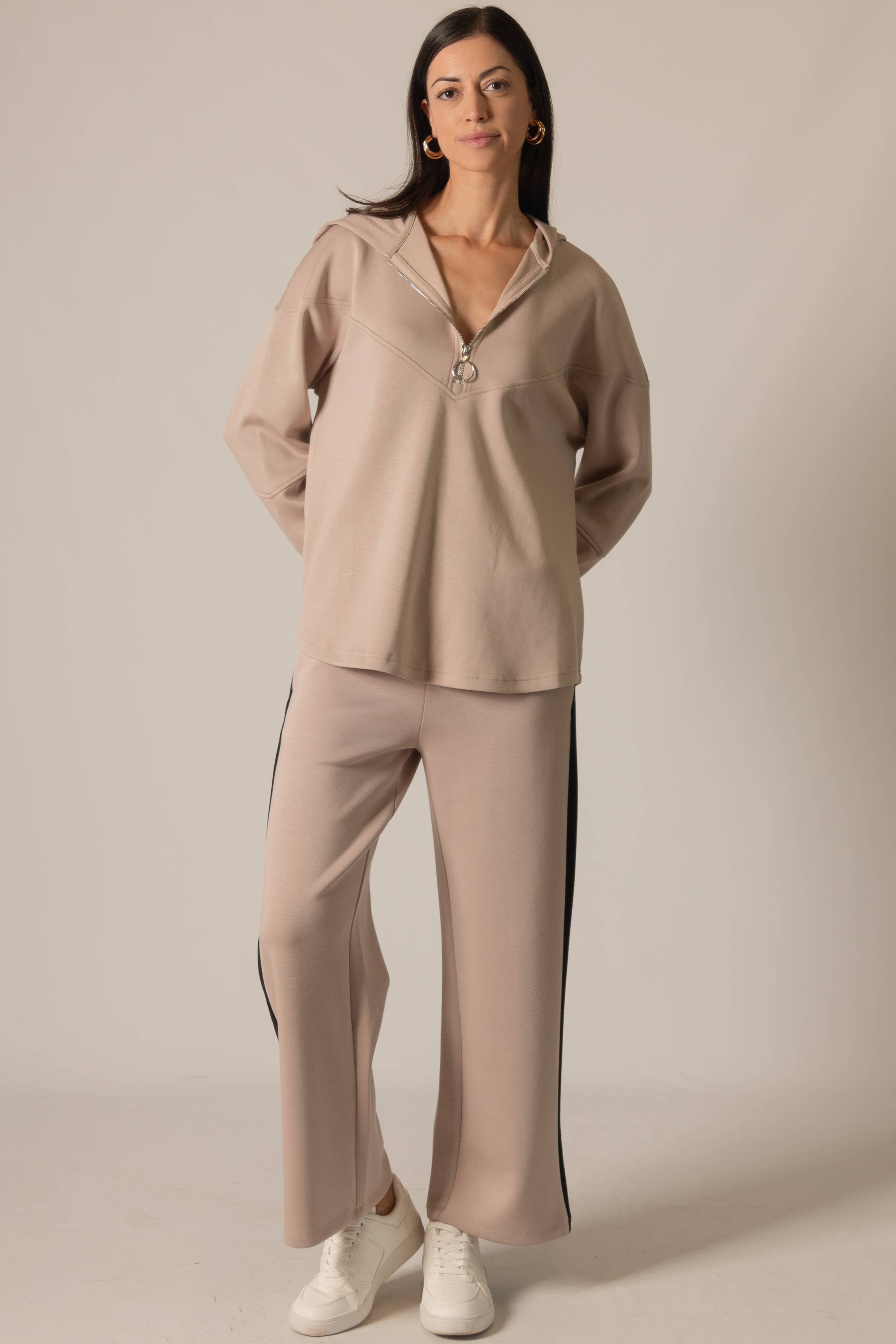 P. CILL – wholesale Pants – Women's – P. CILL Butter Modal Side Stripe Wide Leg Pants2