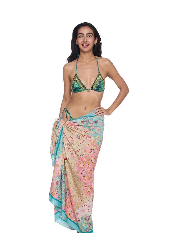 Pastel shade scarf/pareo for wholesale by Ranee's