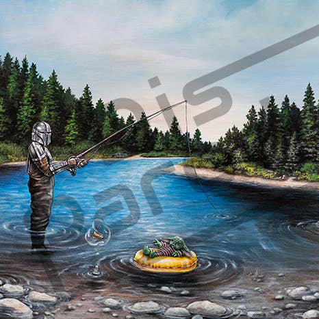 Mando Fishing by Ashley Raine for wholesale by DisParody