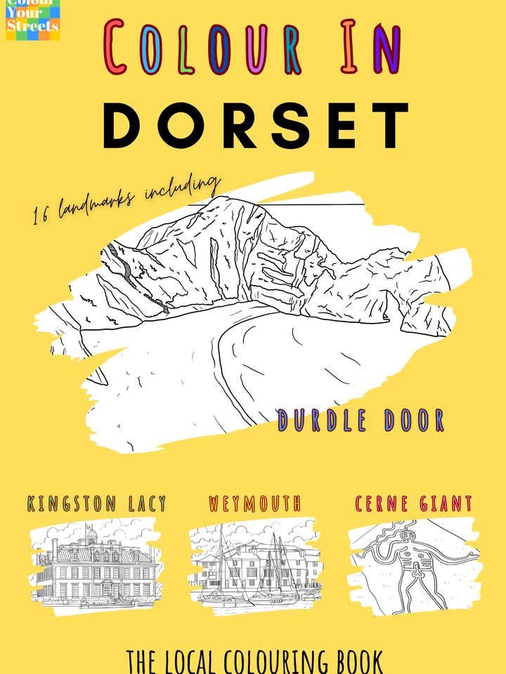 Dorset Colouring Book (A4) for wholesale by Colour Your Streets