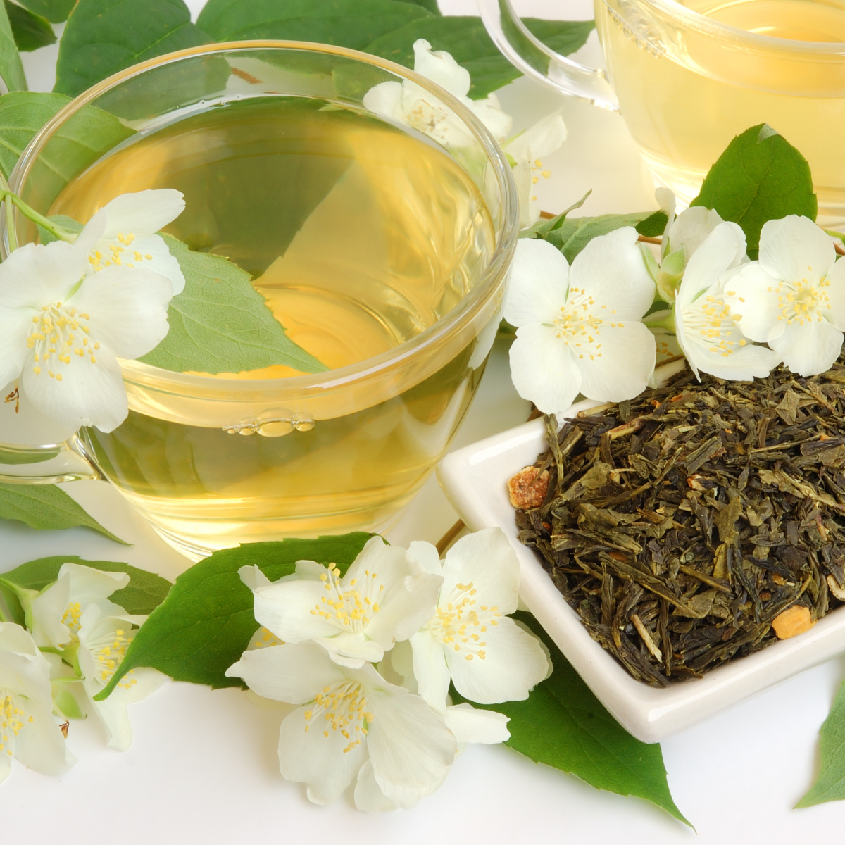 Blossom & Brew – wholesale Loose tea – Jasmine Green Tea- Floral Delight, Fragrant & Soothing10