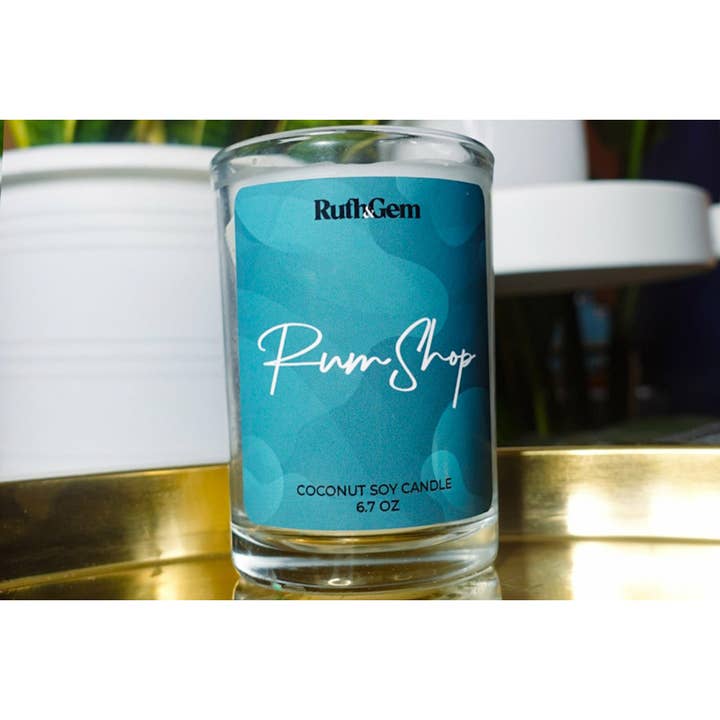 Rum Shop kaars voor wholesale door Ruth & Gem