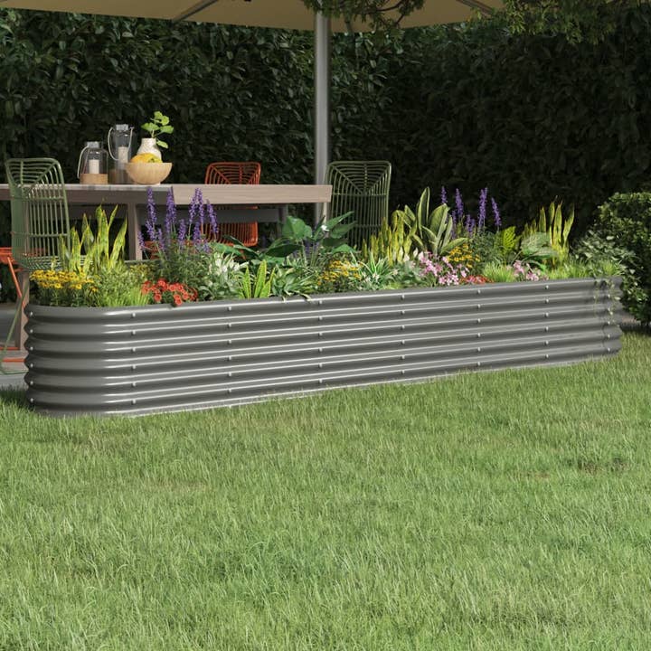 Canteiro Elevado para Jardim Green's Patio em Aço com Revestimento em Pó 260 x 40 x 36 cm por atacado de Greenwestons
