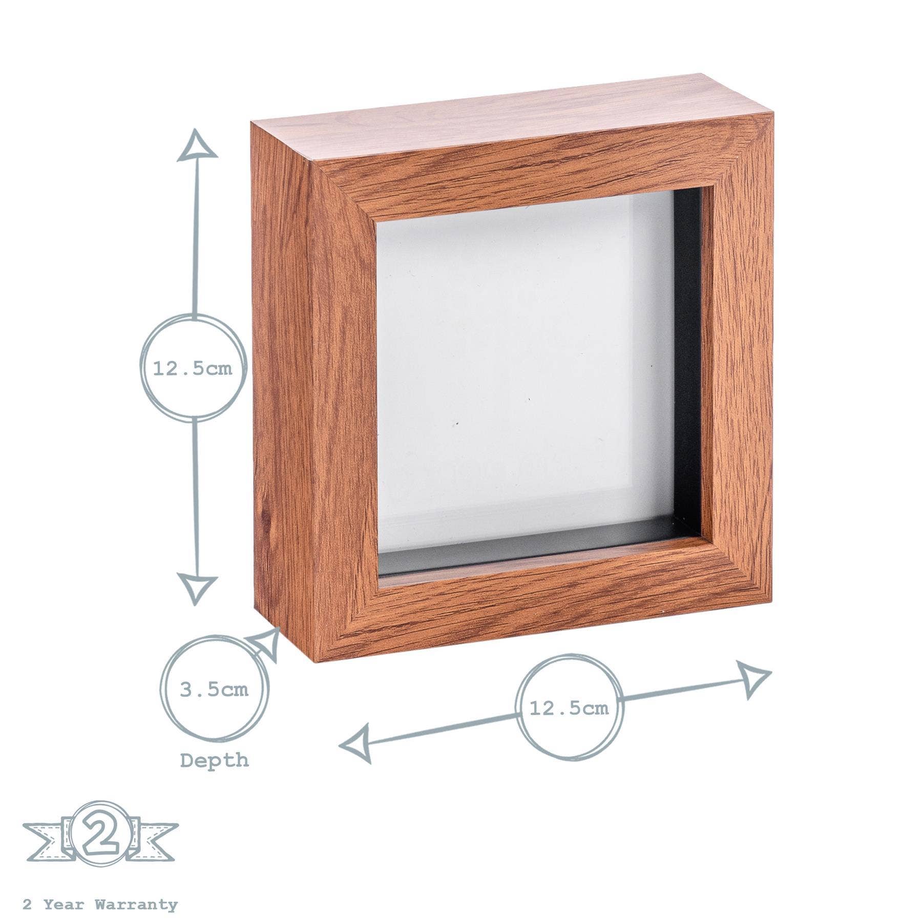 Rinkit Ltd - Wholesale Picture Frame - Nicola Spring Box Photo Frame - 4x4 - Dark Wood6